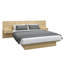 Lit plateforme avec tête de lit et tables de chevet Katsuki (2) - Assemblage facile, aucun sommier requis-98742446-98742449
