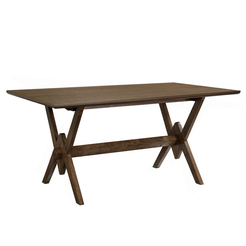 63" Double V Dining Table, Walnut
