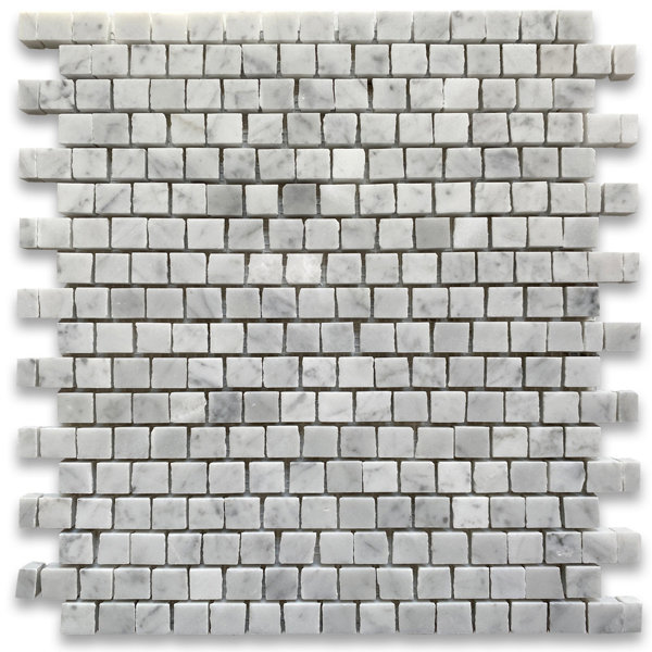 11" x 12" Marble Random Mosaic Wall & Floor Tile