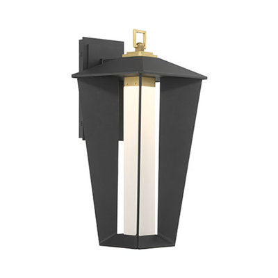 Outdoor, 19", Brass-Sand Black Mix, Frosted Acrylic