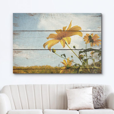 Flower Blossom " Yellow Wildflower Field "