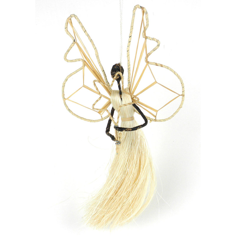 9'' Handmade Fabric Angel Hanging Figurine Ornament
