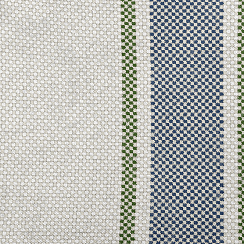 Farmers Market Striped Reversible Throw Pillow, 16" x 16", Navy Blue