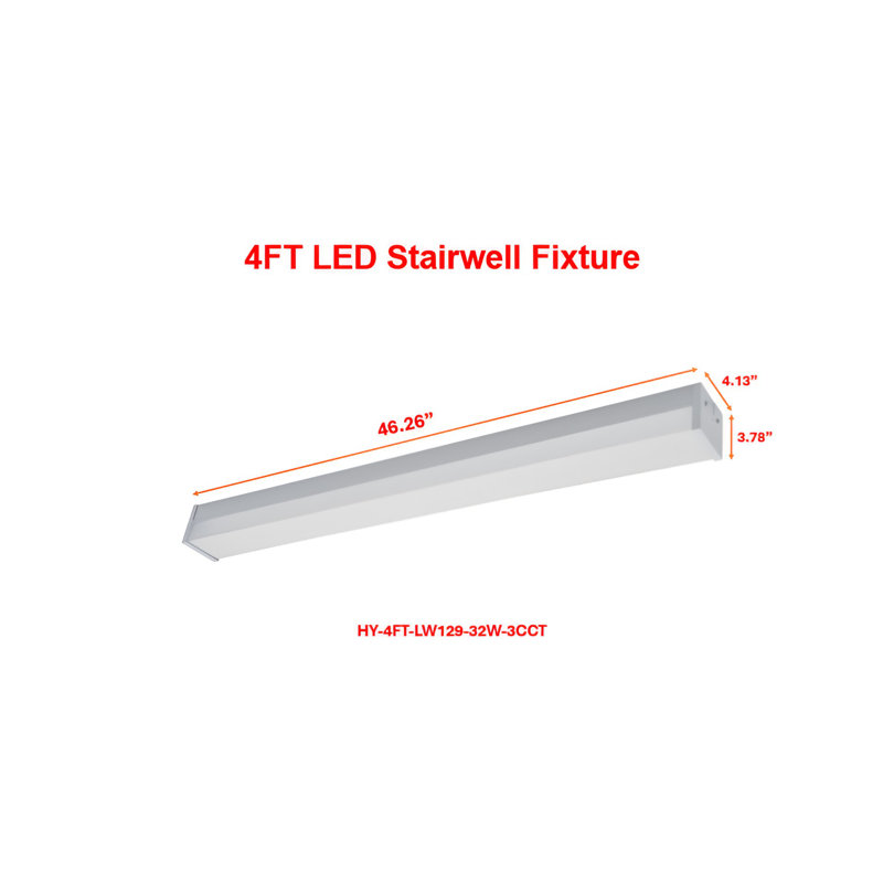 Rectangle Wrap Around, 4" H x 46.26" W x 4.13" D