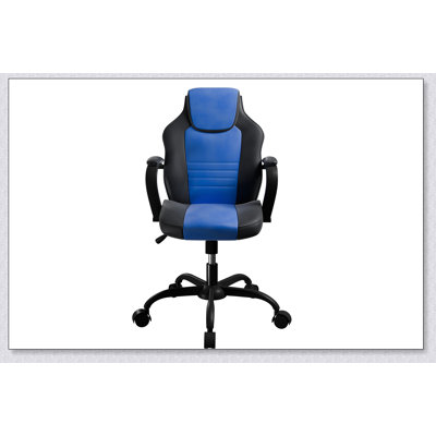 Chaise de bureau et de jeu avec rembourrage moelleux, revêtement en similicuir, réglages possibles et roulettes pivotantes pour un confort et un style optimaux.