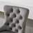 Adjustable 25 - 33" Height Thick Swivel Velvet In Gray, Of 2, Modern Upholstered With 17.7" Base, Diamond And Sponge & Spring Seat For Kitchen Island , Height, Gray 2 Buttons, Home Bar-1818811844