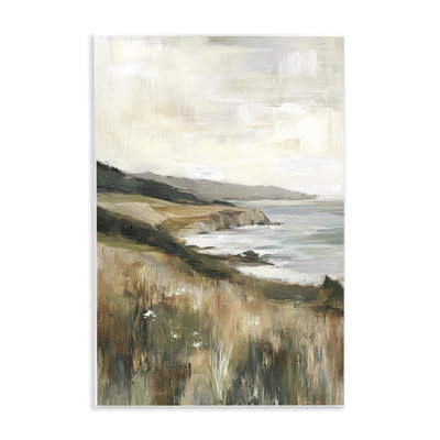 Plaque murale Northern Coast Cliffside, design par Petal Prints Design