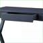 Console, gris anthracite contemporain avec rangement pour tiroir Base en forme de X | Gris anthracite | Bois synthétique