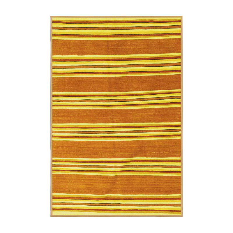 Tapis contemporains jaunes lavables à la machine 657, Rectangle 2 pi x 3 pi