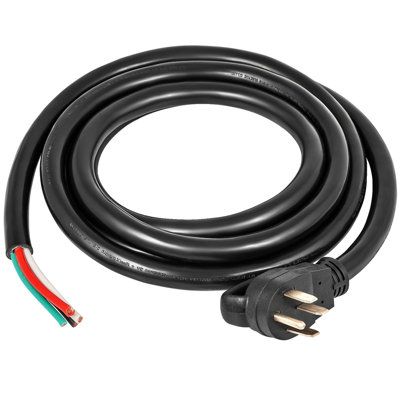 25Ft 50Amp Generator Extension Cord 6 Gauge STW 6/3+8/1 Generator Cord Generator Power Cord N14-50P to Bare Wire Cut Wire Cord Extension Power Cord RV Motor Home Generator Portable