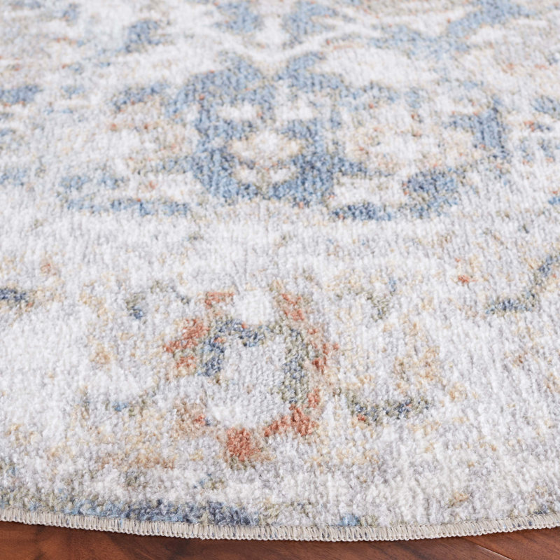 Tapis oriental lavable à la machine Holsworth Performance, Rond 6 pi 7 po