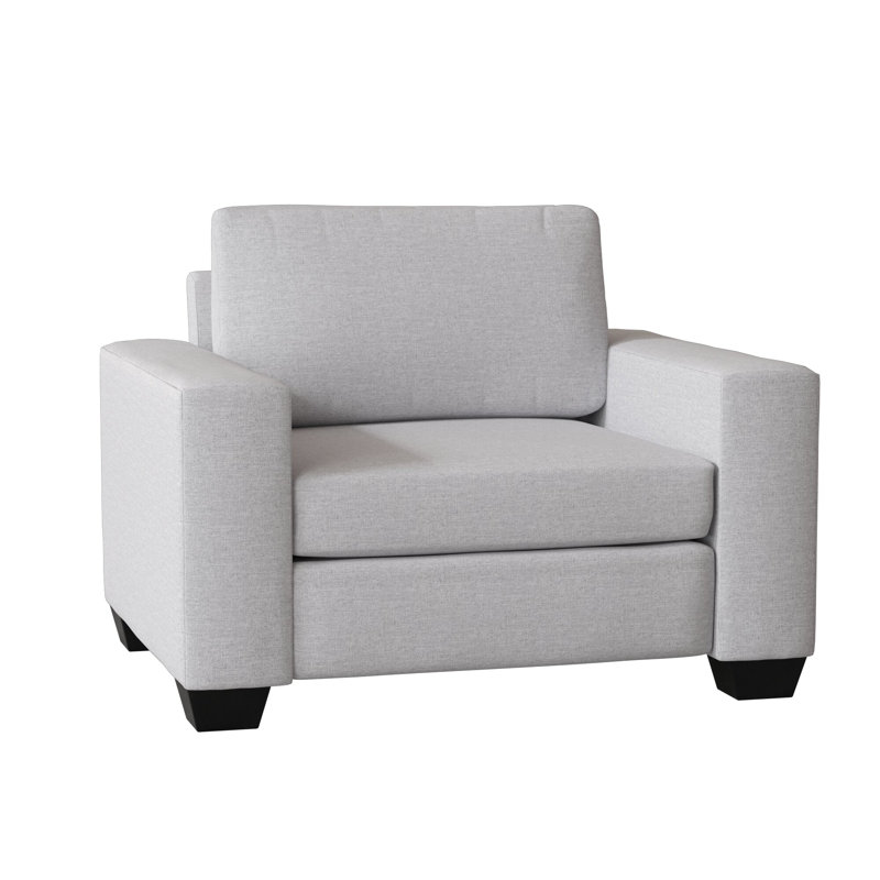 Anastase Upholstered Chair And A Half, Unfinished, Jango Snow