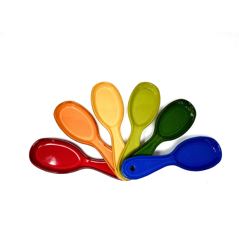 Michalak Ceramic / Porcelain Spoon Rest, Orange