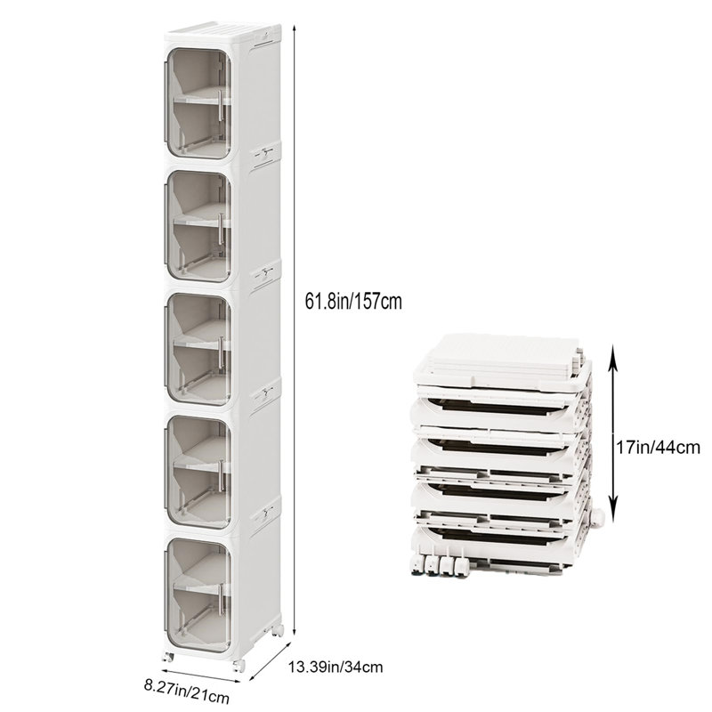 Plastic / Acrylic Frame Mounted Bathroom Cabinet