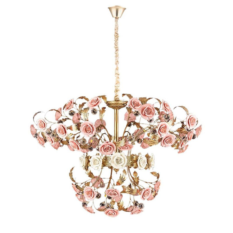 Lustre à niveaux 8 lumières Haleema, Albâtre, Bronze argenté, 24 po de largeur x 22 po de hauteur