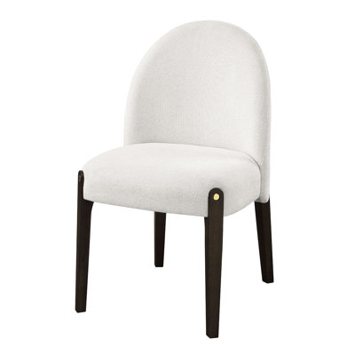 Beige Fabric Side Chair (Set Of 2)