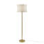 Lampe de table 1 pièce en céramique texturée avec abat-jour cannelé