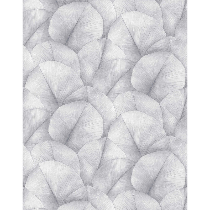 Amariyana Collection Repeatable Palm 4 Mural 212Cm, Silver/Grey