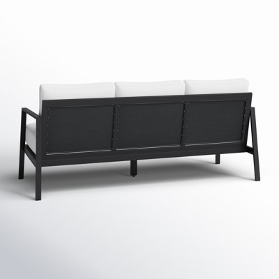 Armando 75” Aluminum Outdoor Sofa with Sunbrella Cushions
