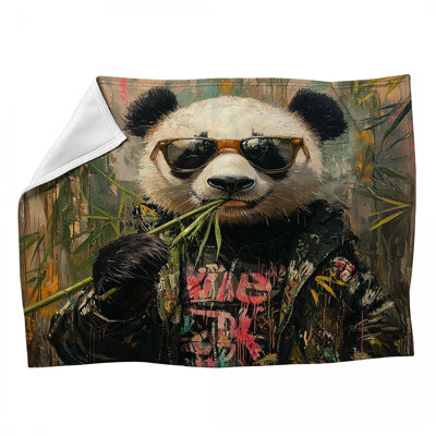 Jeté polaire Panda With Glasses