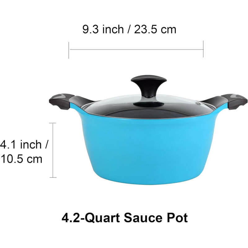 Cocotte anti-adhérent avec couvercle cook n home