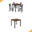 Ensemble de table de salle à manger 5 pièces à hauteur de comptoir avec 4 chaises, ensemble de table à manger en bois classique pour 4 personnes, ensemble de table de salle à manger pour 4 personnes Timeless Farmhouse