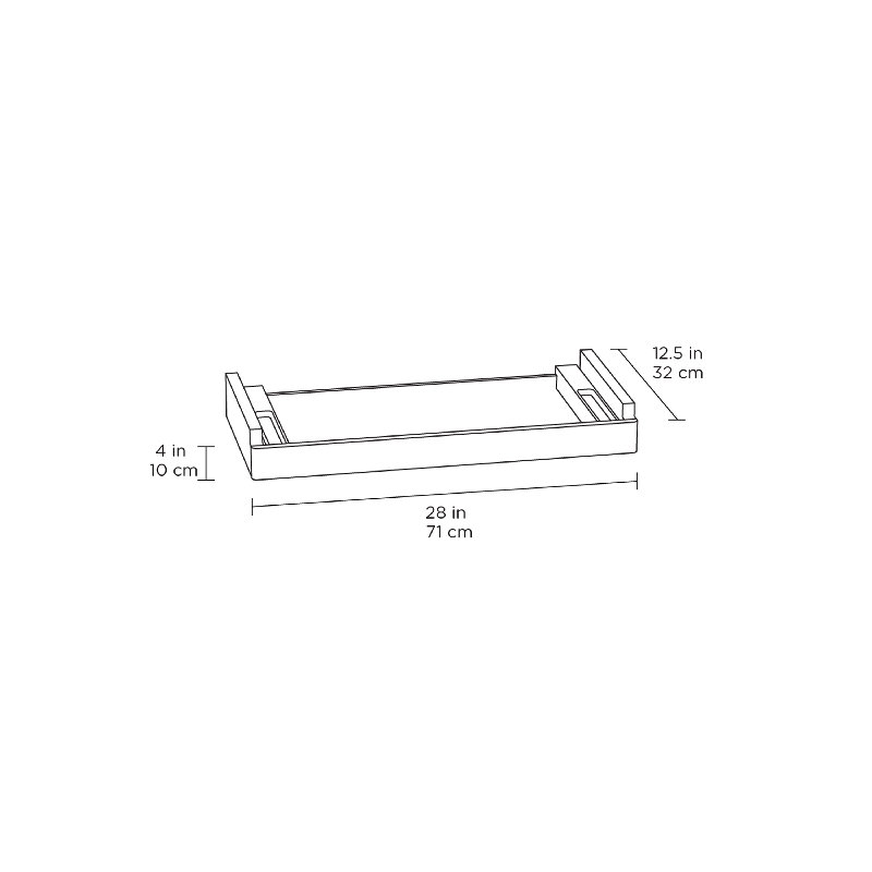 Luma Office - Keyboard/Storage Drawer - Natural Walnut