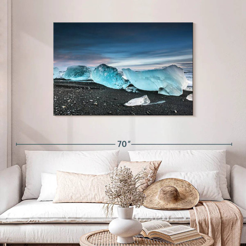 Glace Alvord à Diamond Bay, H 30 po x l 45 po