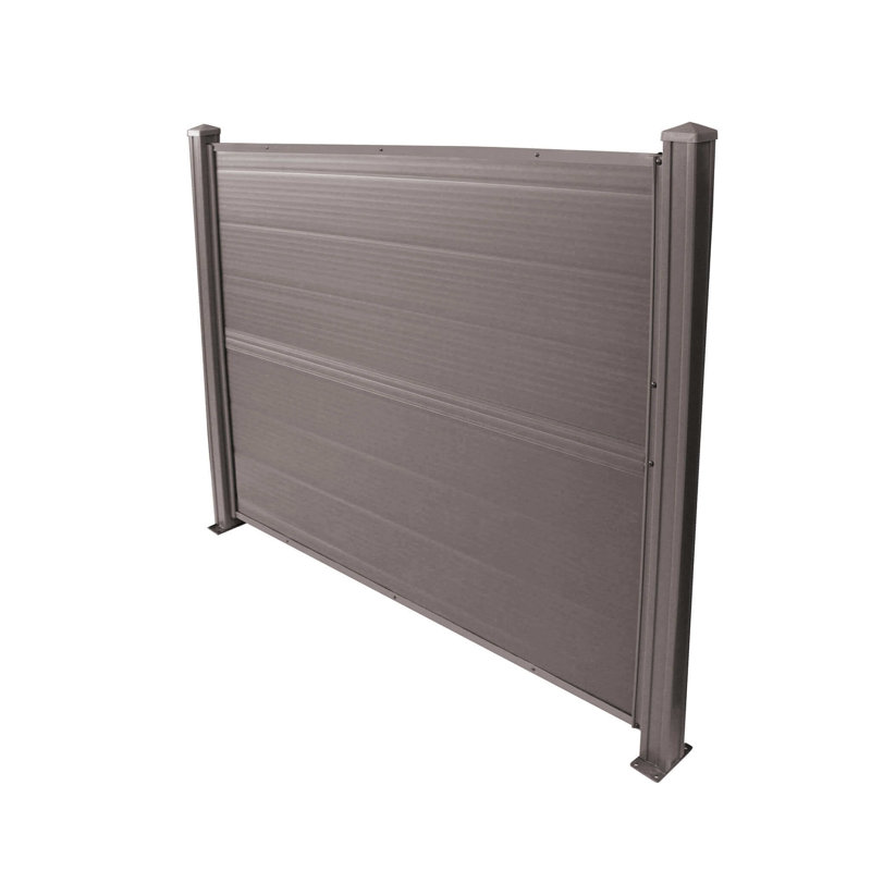 10cm H x 150cm W Composite Fence Panels, Brown