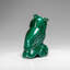 Genuine Polished Malachite Owl Carving (149.3 Grams)