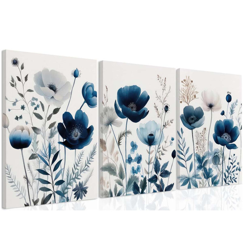3 Piece Wrapped Canvas Print, 40 cm H x 30 cm W