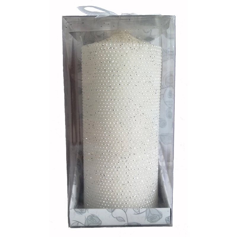 Unscented Pillar Candle, 6.75" H x 2.75" W x 2.75" D