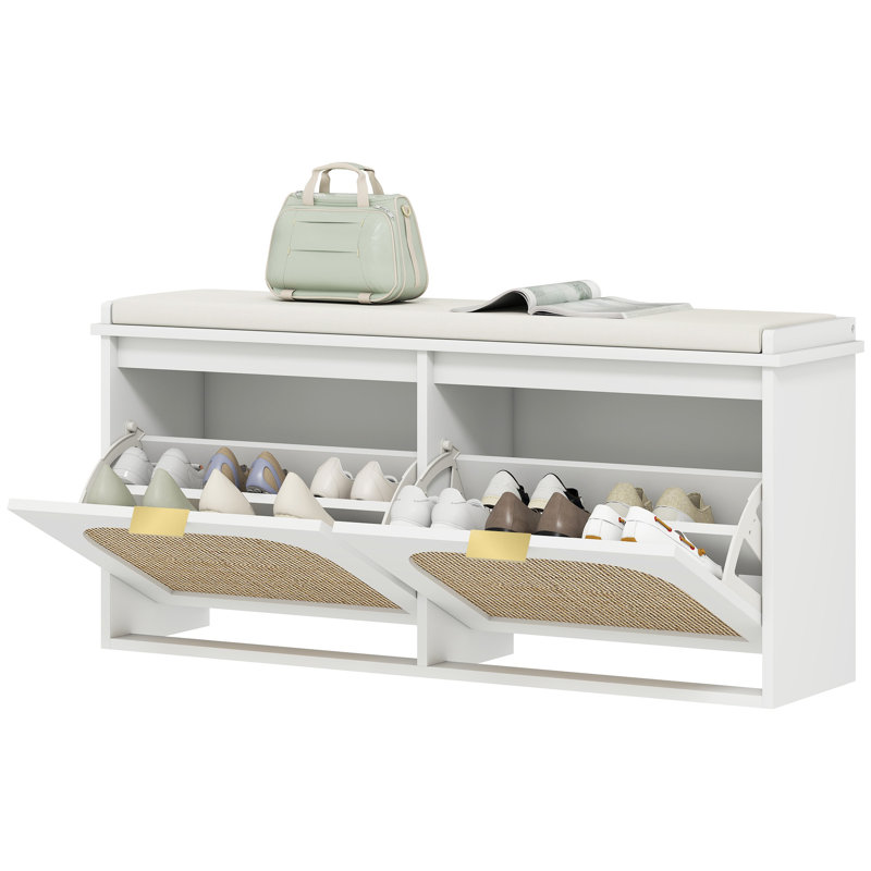 8 Pair Shoe Storage Bench
