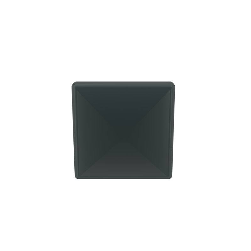 Poignée extensible carrée, H 1,19 po x l 1,19 po x P 0,8 po, Noir mat