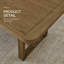 Table de salle à manger Parker en chêne clair avec piètement à tréteaux, durable et polyvalente pour les intérieurs rustiques modernes