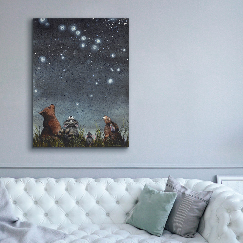 "Constellations" par Maggie Vandewalle, H 54 po x l 40 po x P 1,5 po