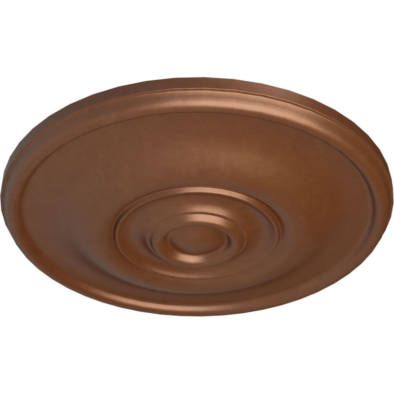 Jefferson Ceiling Medallion, Polished Copper