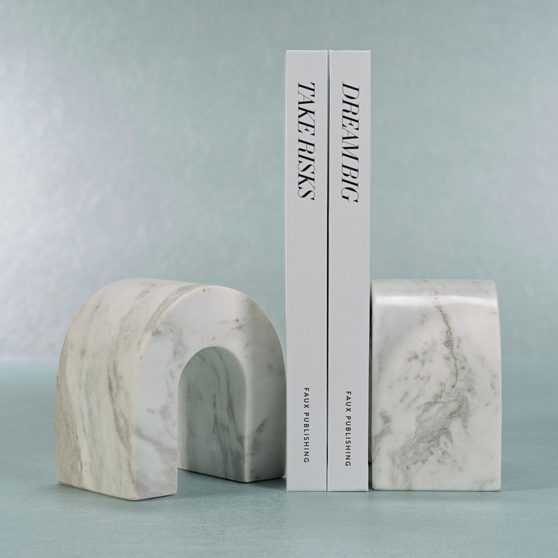 Serre-livres Martil, Blanc