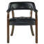 Chaise de salle à manger à accoudoirs touffetés LUMera, noir-1602715286-1550979415