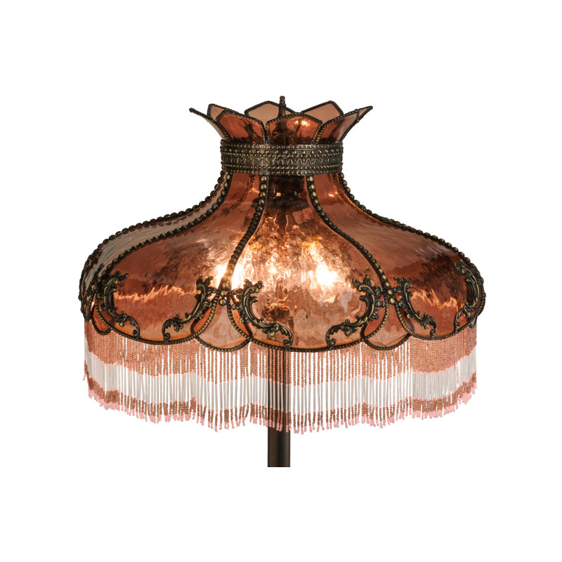 Greenbriar Oak Floor Lamp, Brown/Orange