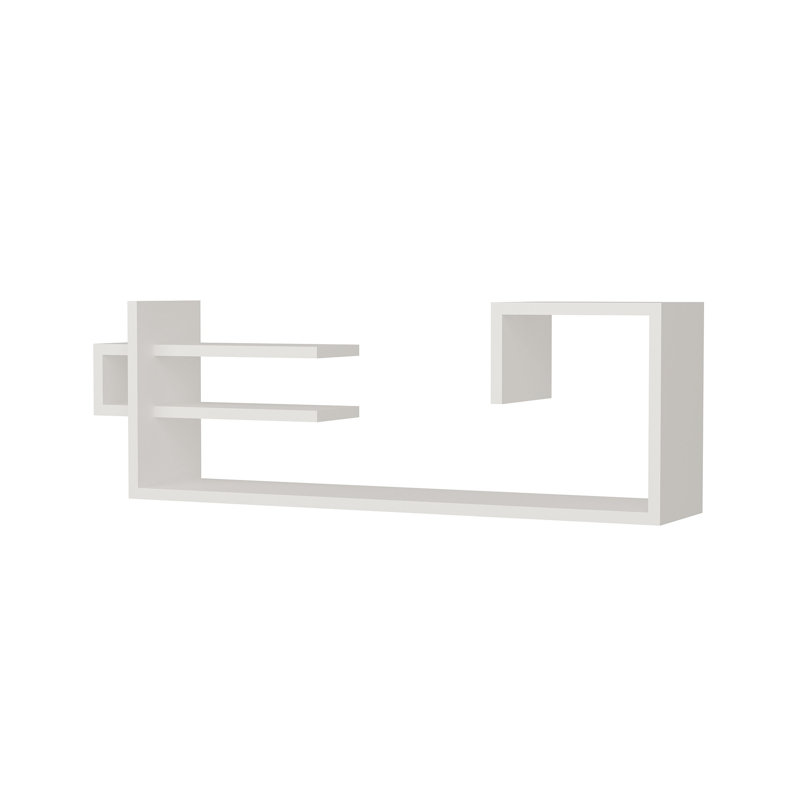 Tablette décorative 4 pièces Muscogee, Blanc
