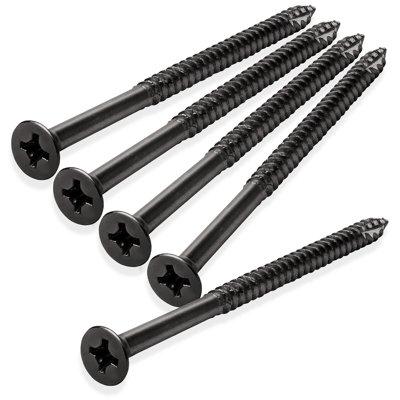 Oil Rubbed Bronze Wood Screws #9 x 3 Inch for Door Hinges - 25 pack