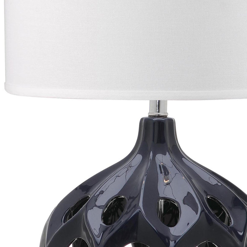 Lampe de table 29 po Faticanti, Bleu marine
