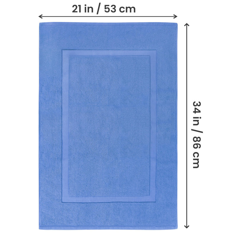 Rectangle Bath Rug, Electric Blue