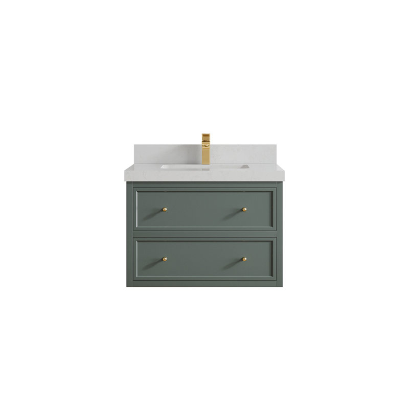Meuble-lavabo simple flottant 30 po Roswell