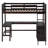 Twin Loft Bed With Desk And Bookcase-460149250