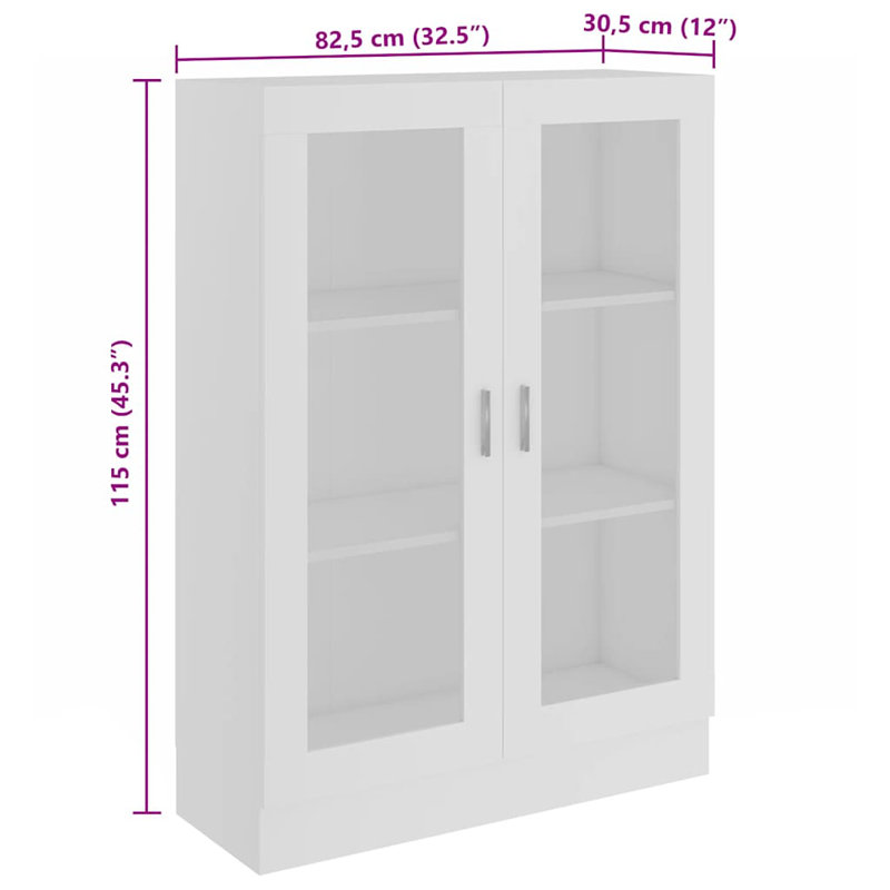 Ruark 115cm H x 82.5cm W Standard Bookcase, White