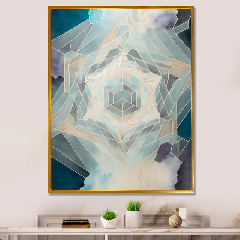 Impression sur toile encadrée "Fondamentaux", Or, L 16 po x H 32 po