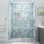 Porte de douche à charnière sans cadre avec verre StarCast de 65,25 à 66,25 po x H 80 po Belmore XL