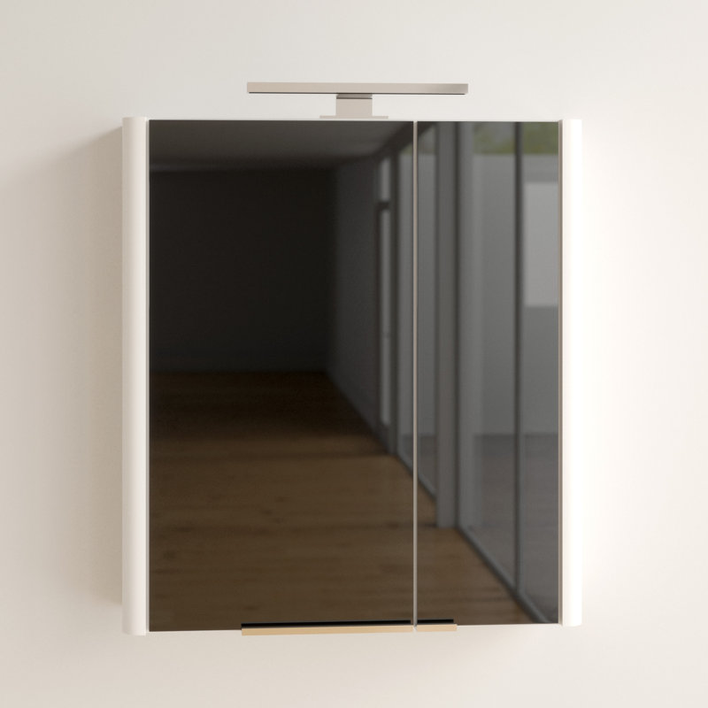 Piolo 60cm W x 70cm H x 20cm D Wall Mounted Bathroom Cabinet